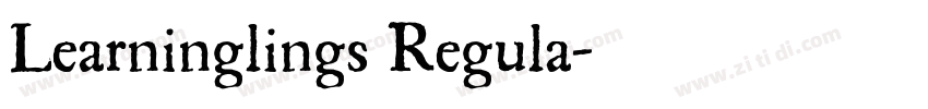 Learninglings Regula字体转换